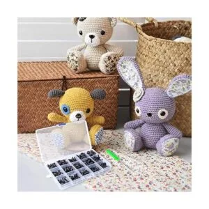 Ojos y narices de seguridad 462 piezas de ojos de