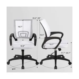 Silla ergonómica giratoria de oficina para computadora de_3