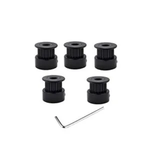 Polea GT2 negra 20T 0.197 in de diámetro para Creality_1