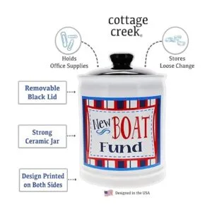 Cottage Creek Tarro de fondo para barcos alcancía de_2