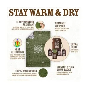 Mantas de emergencia más duras del mundo Paquete de 4