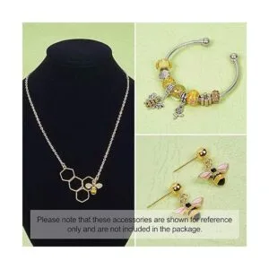 Pandahall Juego de 24 abalorios esmaltados de abejas_5