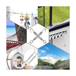 Lsqurel Gancho de tensores de acero inoxidable 304 kit_4