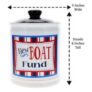 Cottage Creek Tarro de fondo para barcos alcancía de_4