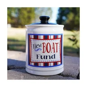 Cottage Creek Tarro de fondo para barcos alcancía de_6