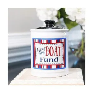 Cottage Creek Tarro de fondo para barcos alcancía de_5