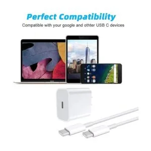 Cargador de pared rápido USB C compatible con Google Pixel