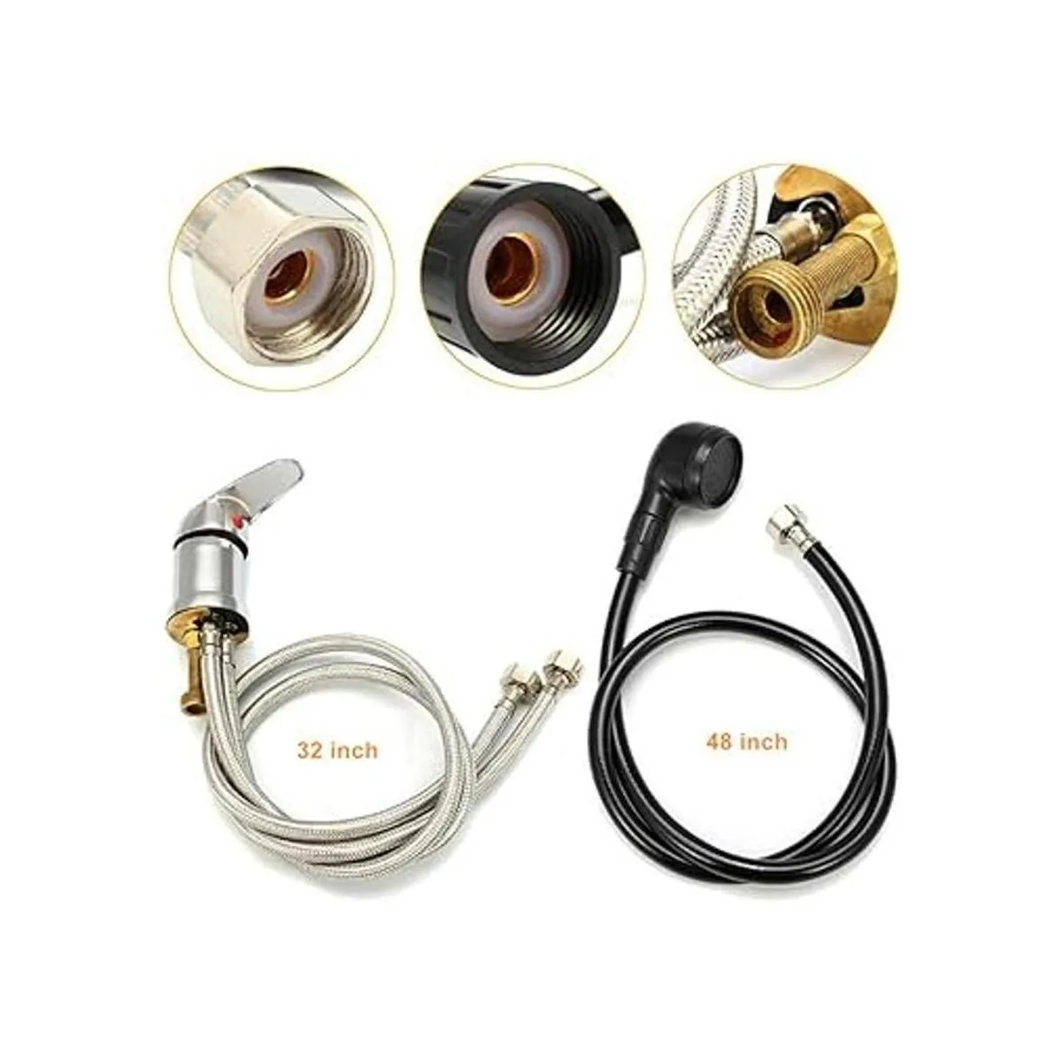 LukLoy Juego de grifo y pulverizador para champú y cuenco_2