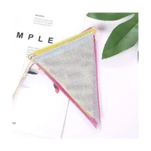 ToBeIT Banderines triangulares con colgante de arpillera