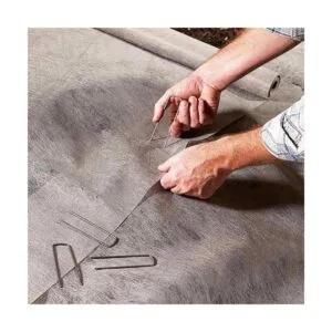 HongWay 240 grapas de paisaje estacas de tela de calibre_4