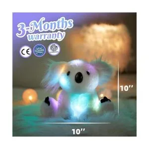 Glow Guards Juguete de peluche Koala blanco iluminado de_5