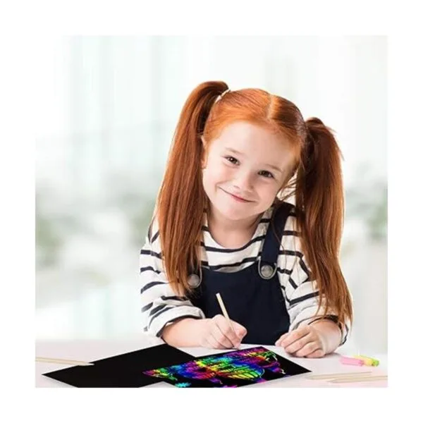 Juego de arte de papel para rascar para niños papel_2