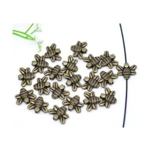 JGFinds Bumble Bees Dijes espaciadores de cuentas_4