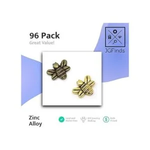 JGFinds Bumble Bees Dijes espaciadores de cuentas_2