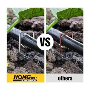 HongWay 240 grapas de paisaje estacas de tela de calibre_5