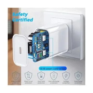 Cargador de pared rápido USB C compatible con Google Pixel