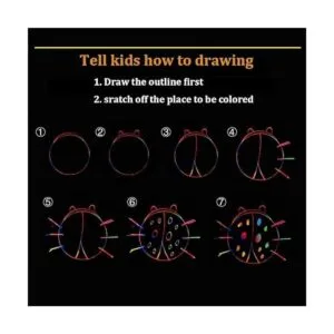 Juego de arte de papel para rascar para niños papel_5