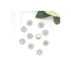50 piezas de adornos de diamantes de imitación broche de_3