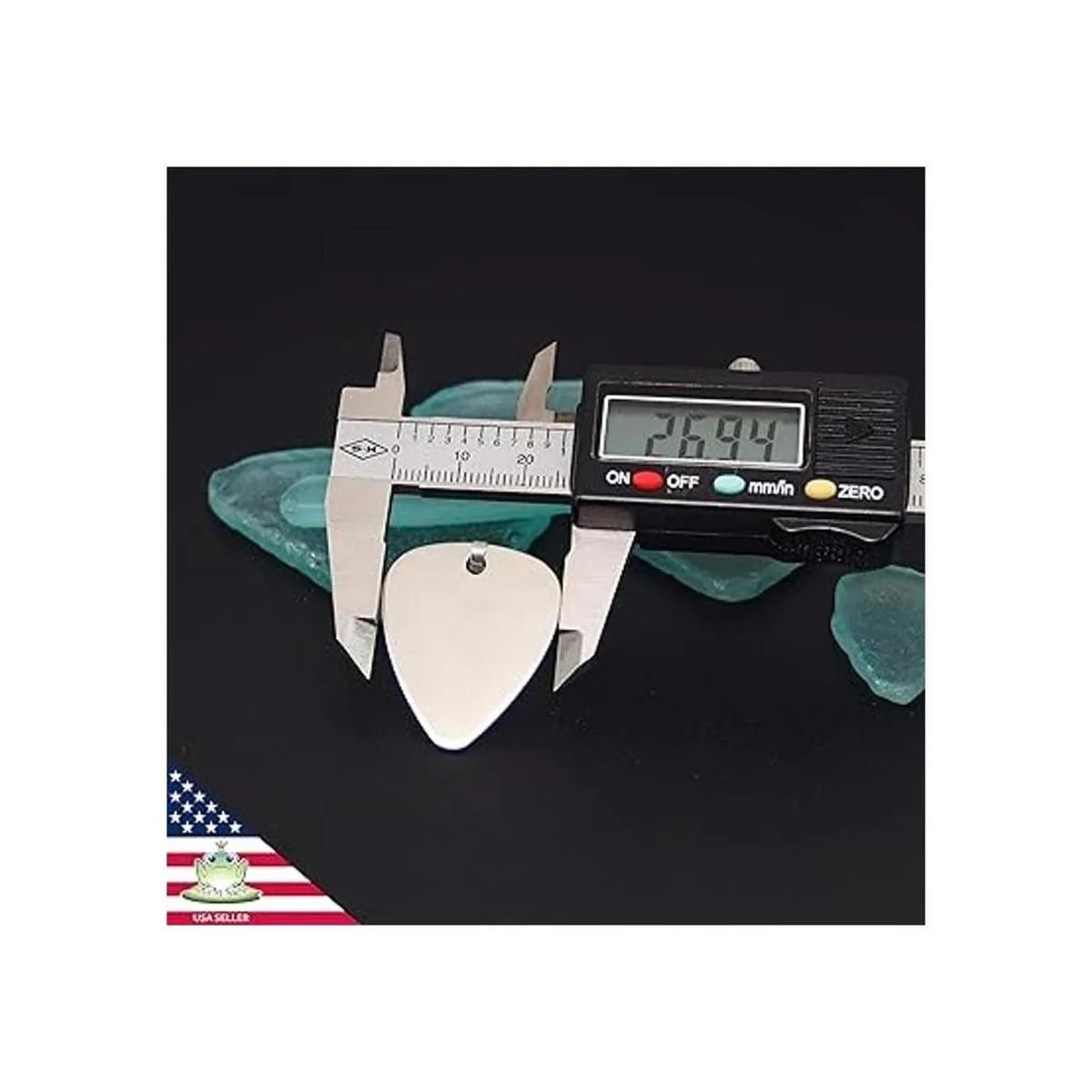 10 piezas de acero inoxidable púas de guitarra para hacer