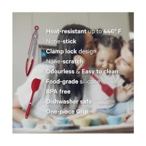 K G Juego de 11 utensilios de cocina de silicona de