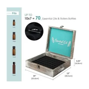 J JACKCUBE DESIGN MK588A Caja de madera rústica