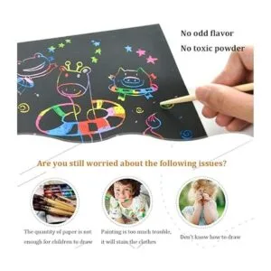 Juego de arte de papel para rascar para niños papel_4