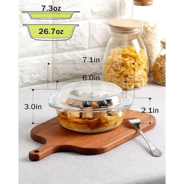 Cazuela de vidrio pequeña con tapa de vidrio cuencos_2