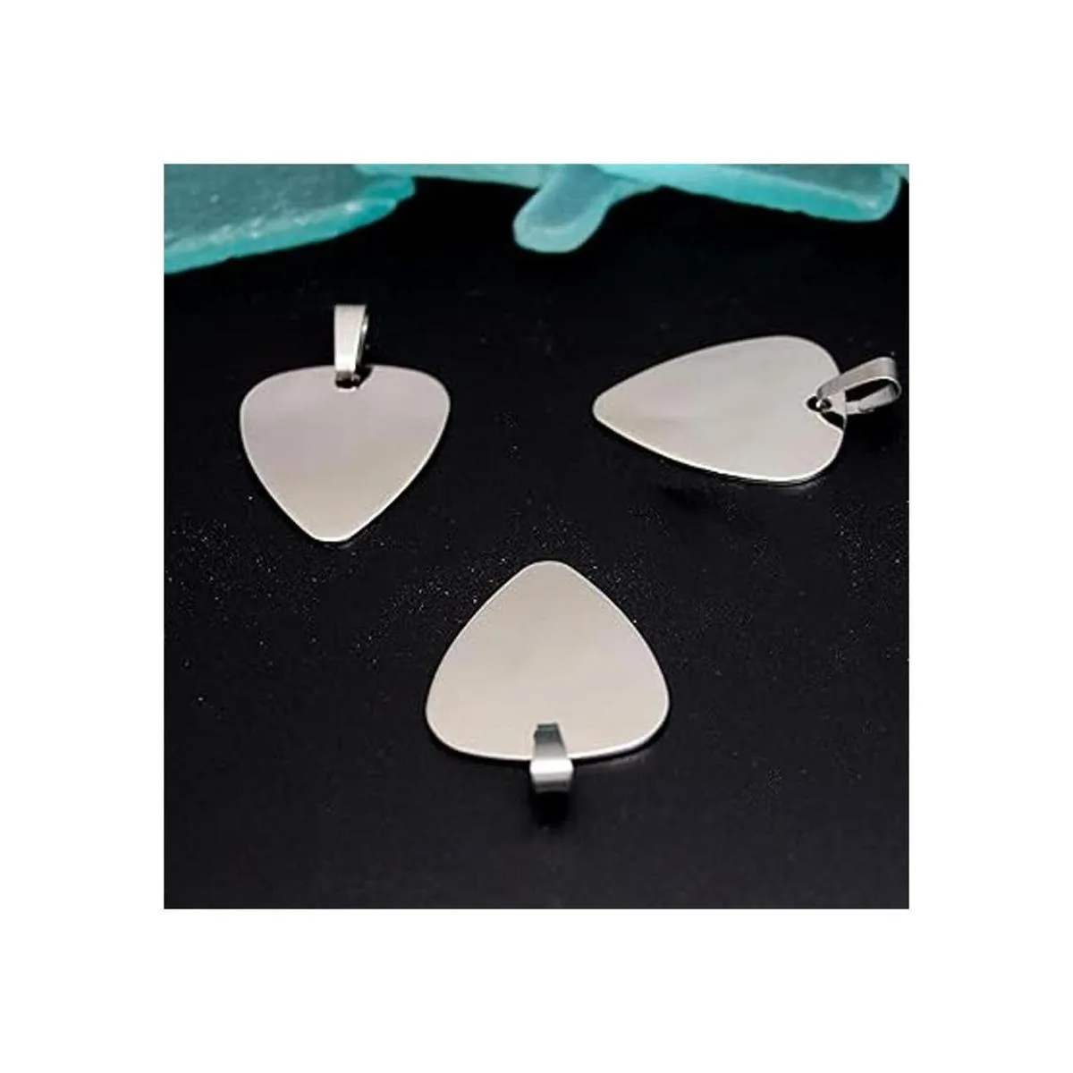 10 piezas de acero inoxidable púas de guitarra para hacer