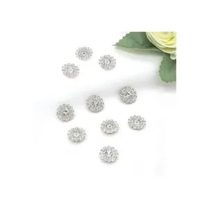 50 piezas de adornos de diamantes de imitación broche de_4