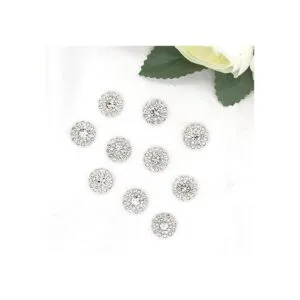 50 piezas de adornos de diamantes de imitación broche de_2