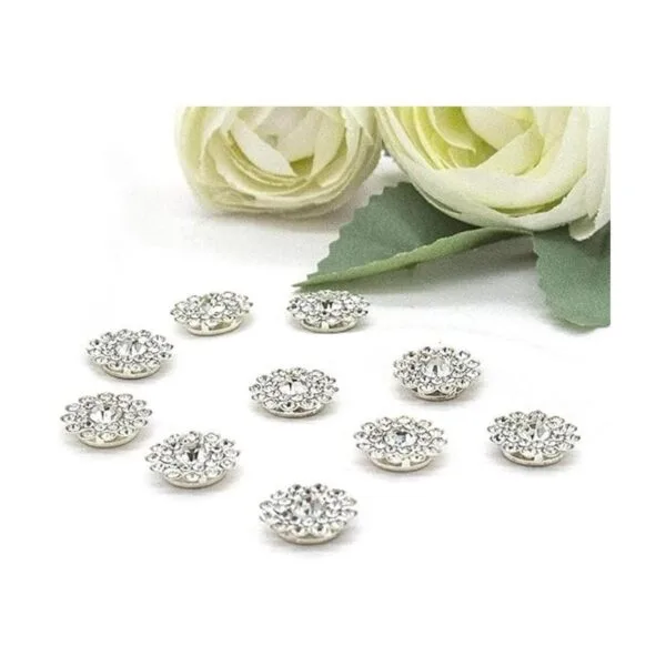 50 piezas de adornos de diamantes de imitación broche de_5