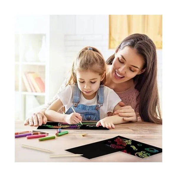 Juego de arte de papel para rascar para niños papel_6