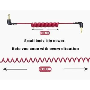 Cable de micrófono TRS macho de 0.138 in macho a macho en_2