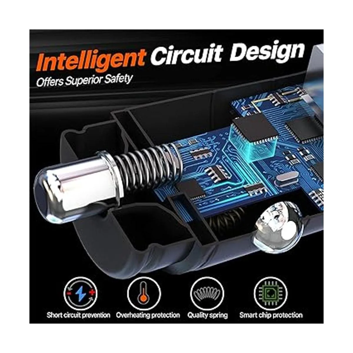 BESTRIX Cargador de coche de carga rápida 4.0 Dual USB_3