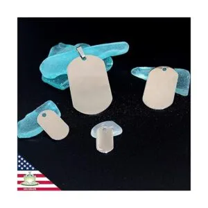 FunWeevz 40 colgantes en blanco para etiqueta de perro