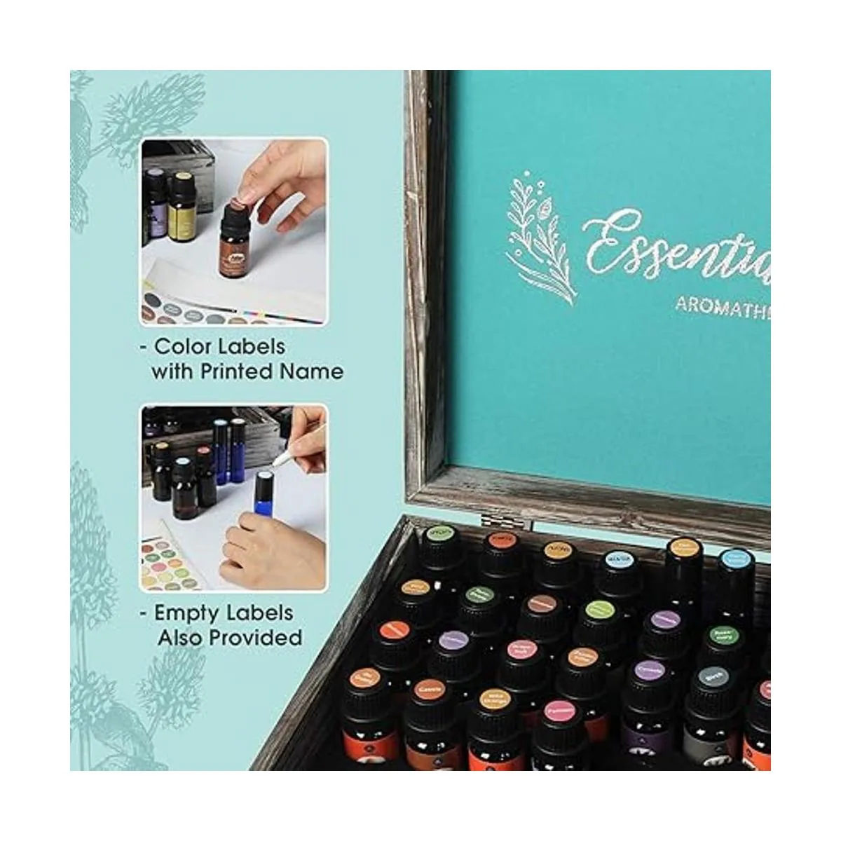 J JACKCUBE DESIGN MK588A Caja de madera rústica