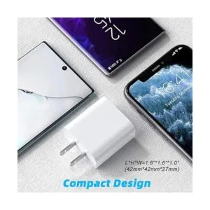 Cargador de pared rápido USB C compatible con Google Pixel