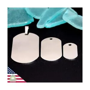 FunWeevz 40 colgantes en blanco para etiqueta de perro