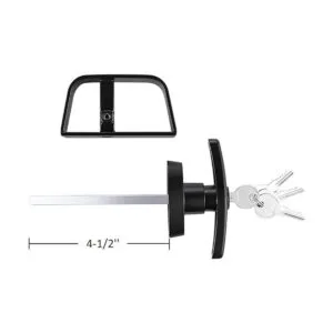 QANVEE Kit de cerradura con manija en T para puerta de_4