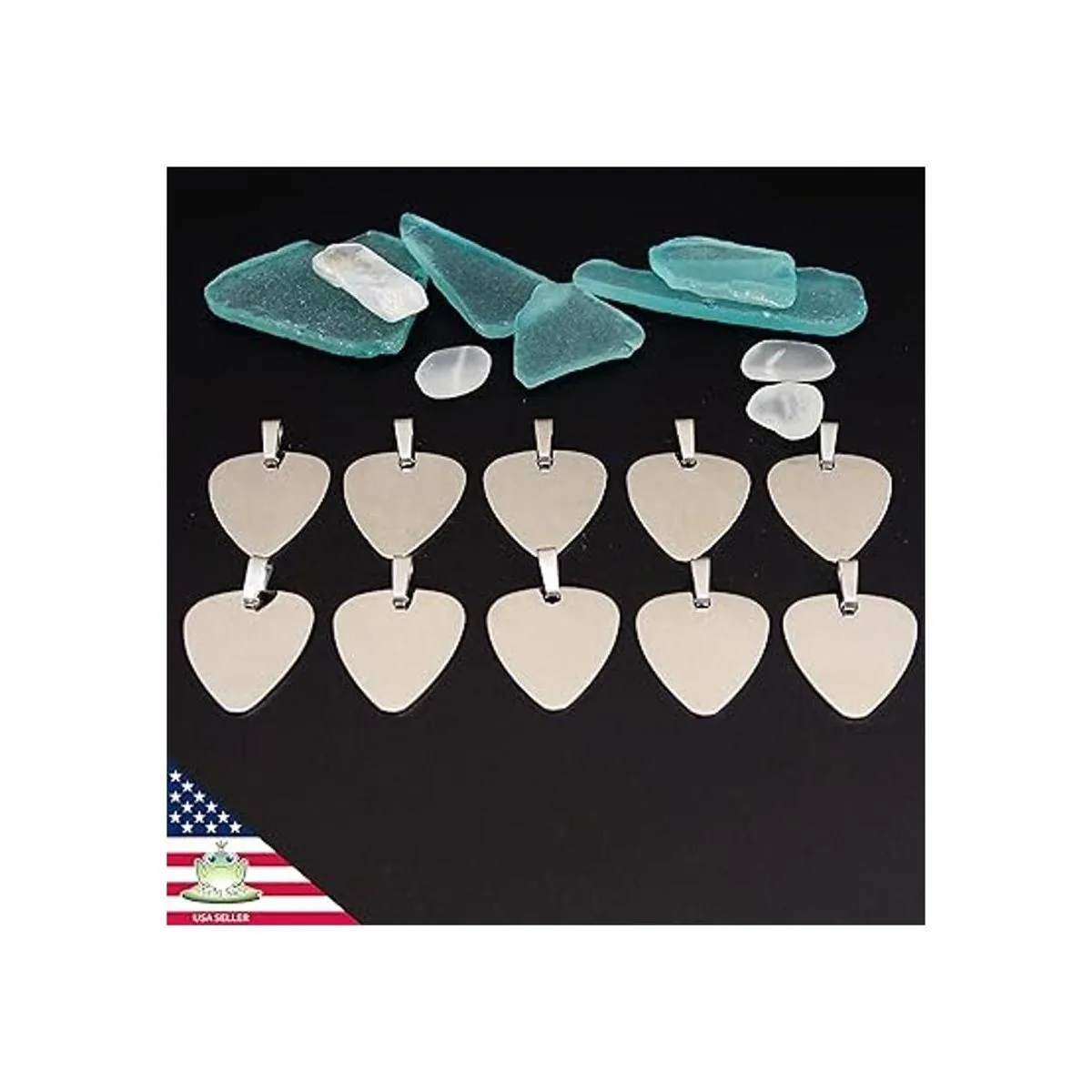 10 piezas de acero inoxidable púas de guitarra para hacer