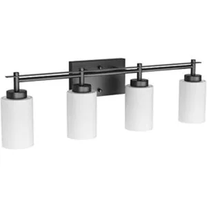 Aipsun Luz de tocador de baño vintage negra 4 luces_1