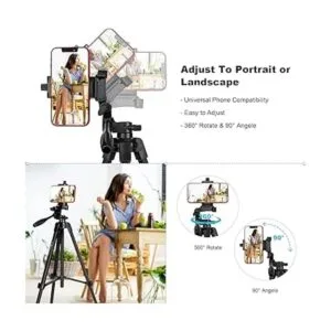 PHOJibbitz Trípode de teléfono de 55 pulgadas soporte de_2