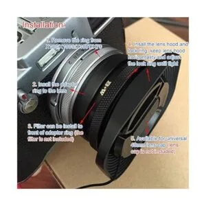 Haoge LHE3T Parasol cuadrado de metal con anillo_3