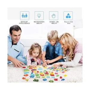 LENNYSTONE Rompecabezas de madera para niños pequeños_3