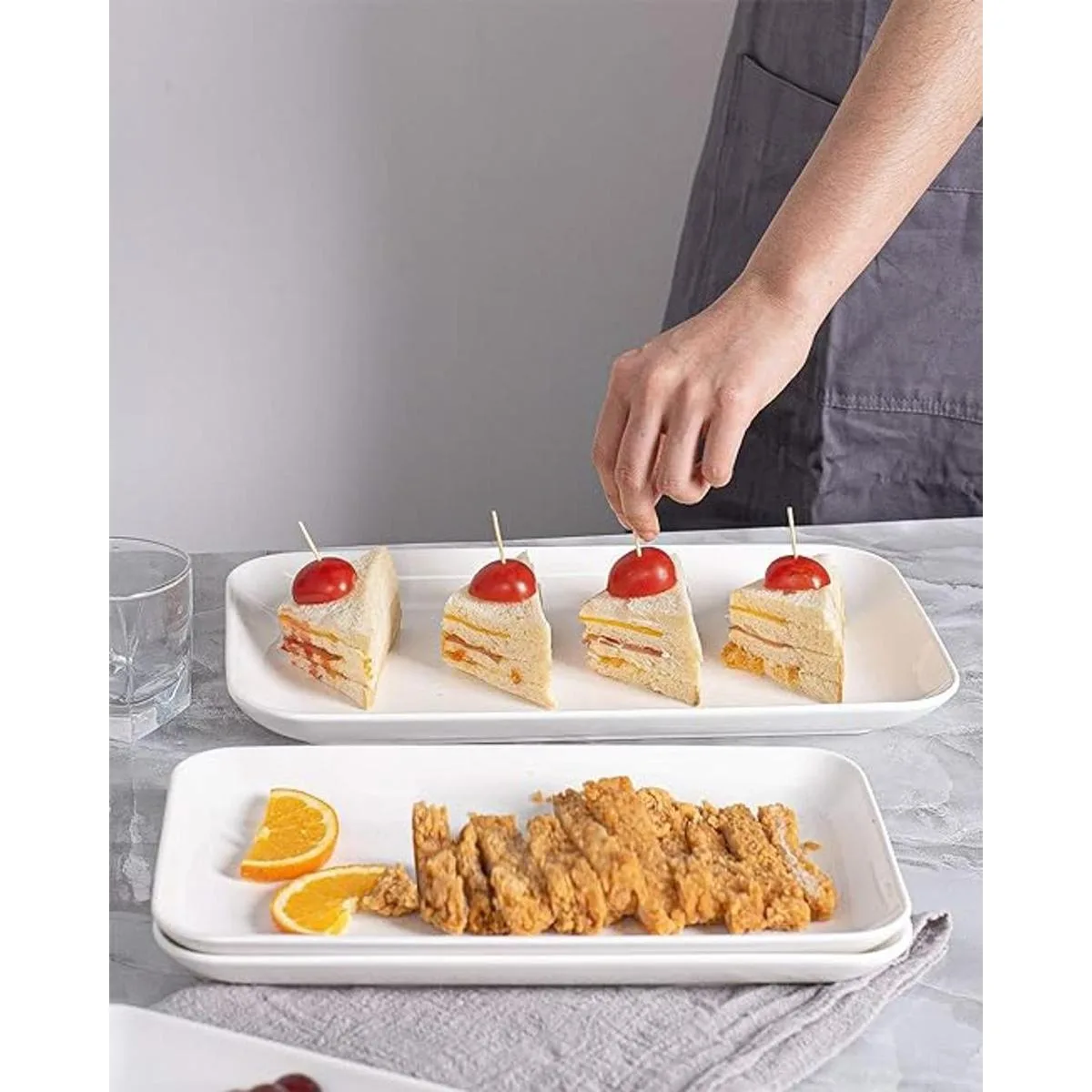 DELLING Juego de 3 bandejas grandes para servir de_4