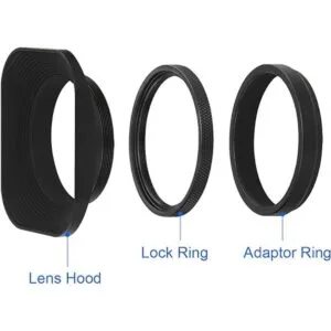 Haoge LHE3T Parasol cuadrado de metal con anillo_2