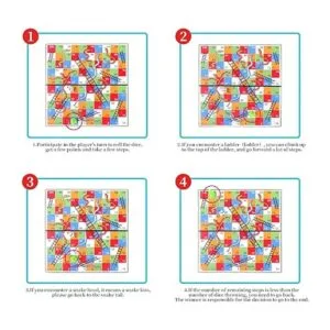 KIDAMI Juego de serpientes y escaleras magnéticas con caja_5