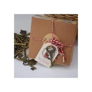 Aokbean 50 piezas vintage esqueleto bronce clave encantos_5