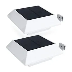 Luces solares de canalón con sensor de movimiento para