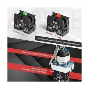 APIELE Interruptor de llave de 2 posiciones de 0.866 in_6